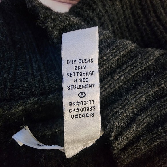 Diane Von Furstenberg Wool Cardigan Sweater Vest S Gray Knit Academia Grunge DVF - Picture 9 of 10